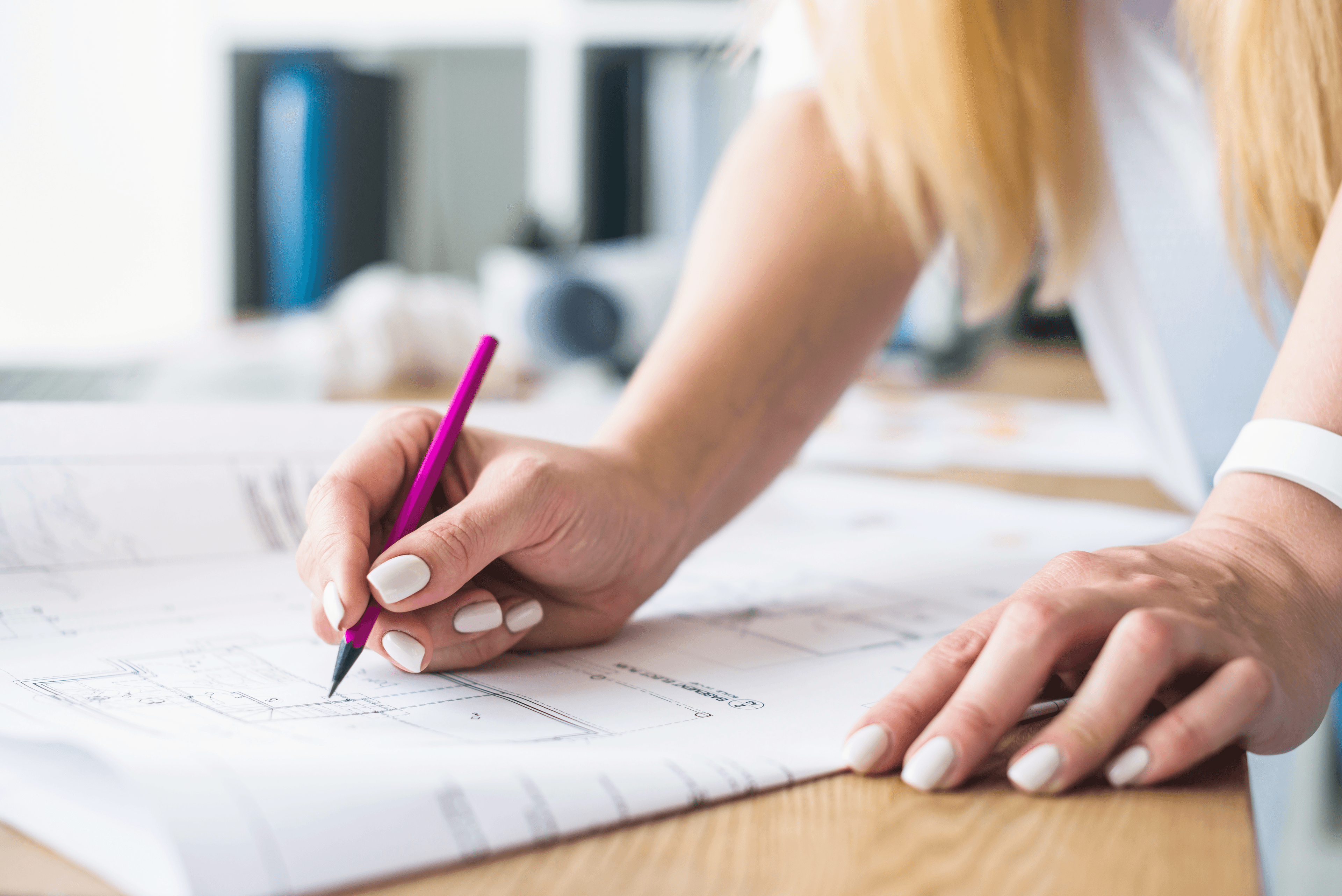 Team bei der Projektbesichtigung